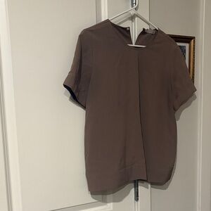 Everlane Beige Short Sleeve Shirt